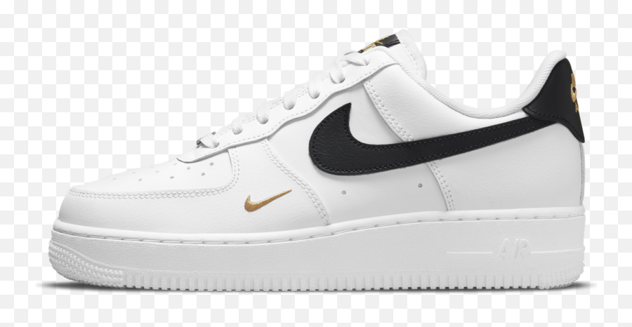 Nike Air Jordan High Heel Boots Site Store - Air Force 1 Essential Black White Gold Png,Nike Icon 2 In 1