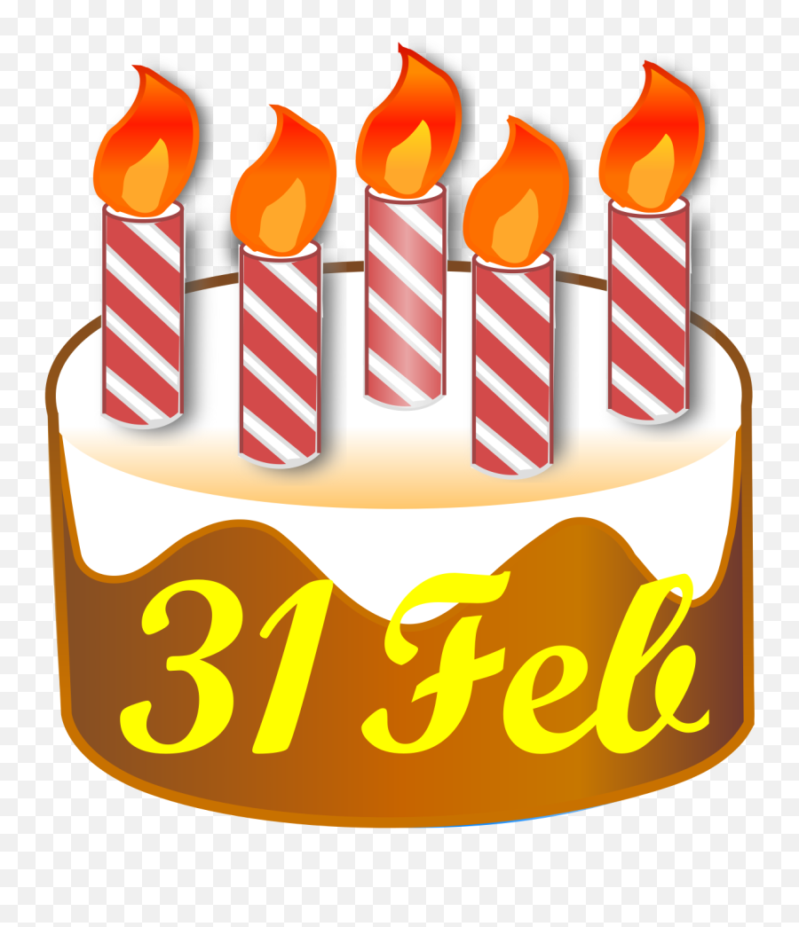 File31 February Birthday Cakesvg - Wikimedia Commons Birthday Cake 5 Years Old Cartoons Png,Birthday Cake Icon Vector