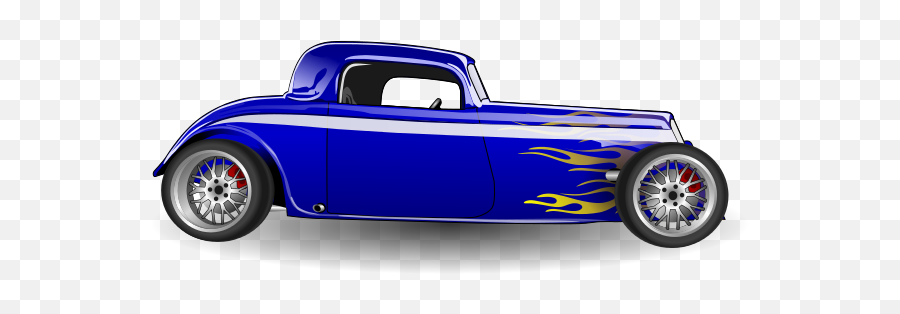 Classic Car Clipart Transparent - Hot Rod Car Clipart Png,Car Clipart Transparent Background