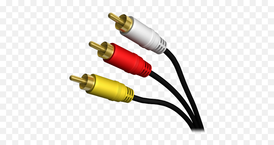 Download Rca Stereo Audio Cable - Composite Video Connector Rca Connector Png,Stereo Icon Png