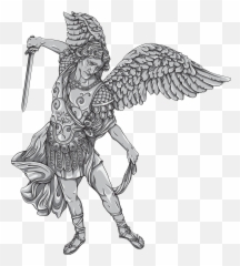 Archangel Michael Image Vector Graphics - San Miguel Arcangel Vector Png,Archangel Png