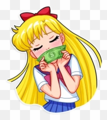 Sailor Moonu201d Stickers Set For Telegram - Stickers Telegram Sailor Moon Png,Sailor Venus Icon