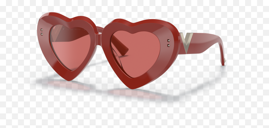 Valentino Va4104d Low Bridge Fit 48 Red U0026 Sunglasses - Girly Png,Saint Valentine Icon