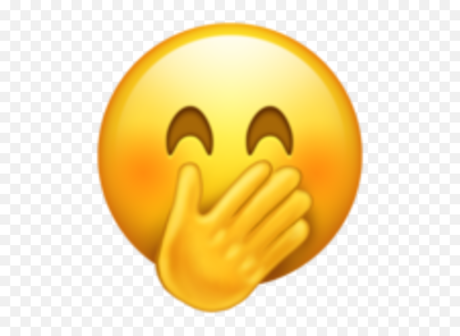 Face With Hand Over Mouth All The New Emojis Just Added To - Hand Over Mouth Emoji Png,Hand Emoji Png