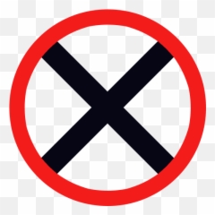 Black Close Icon With Red Border - Exit Wrong X Lodha Upper Thane Logo png
