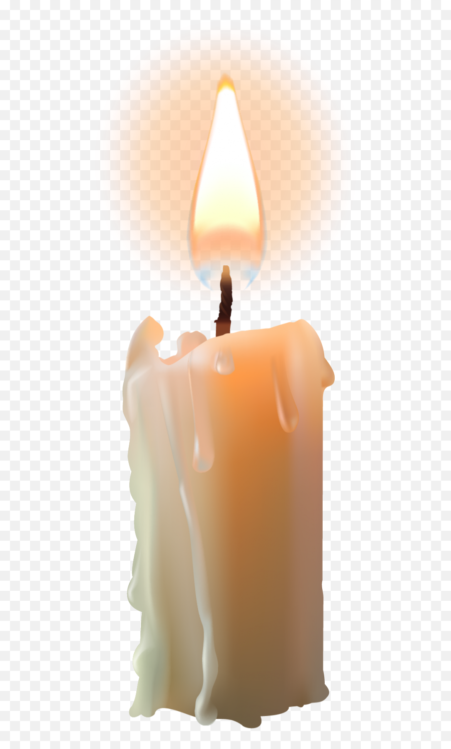 Bright Candle With Flame Png Image - Candle Png,Candle Flame Png