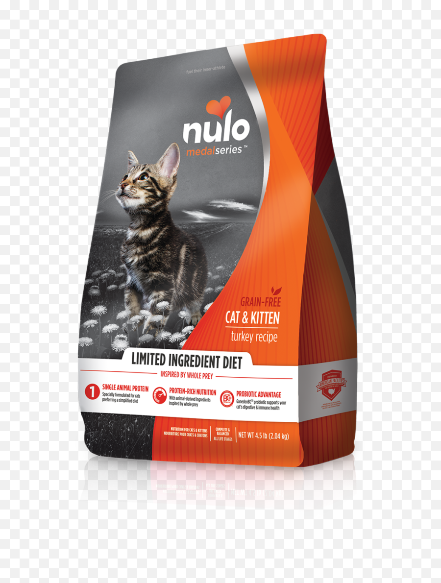 Medalseries High - Meat Kibble Limited Ingredient Diet Turkey Recipe1 Nulo Kitten Dry Food Png,Cats Transparent