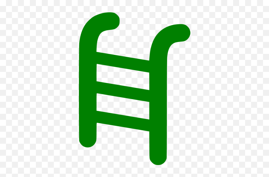 Green Ladder Icon - Free Green Ladder Icons Ladder Icon Green Png,Ladder Transparent