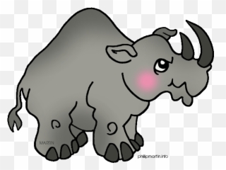 Clipart Hippo Rhino Transparent Free - Rhino Art png