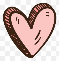 3d Heart Colored Doodle - Heart Doodle Png,3d Heart Png