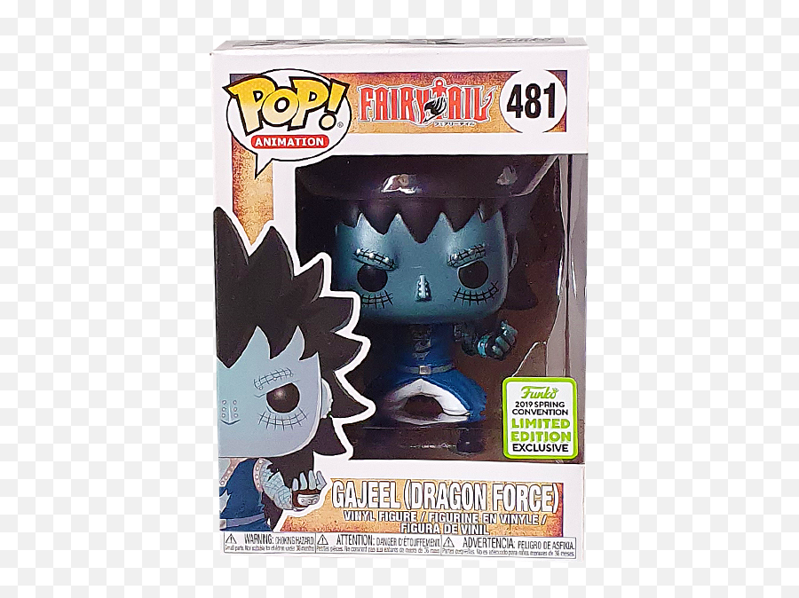 Fairy Tail - Gajeel Dragon Force Eccc 2019 Exclusive Pop Vinyl Figure Super Saiyan Kale Funko Pop Chalice Png,Fairy Tail Png