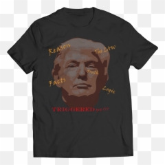 New Triggered - Trump Facecolored Text U2013 Bh U0026 Co Native American Quotes T Shirt Png,Trump Face Png