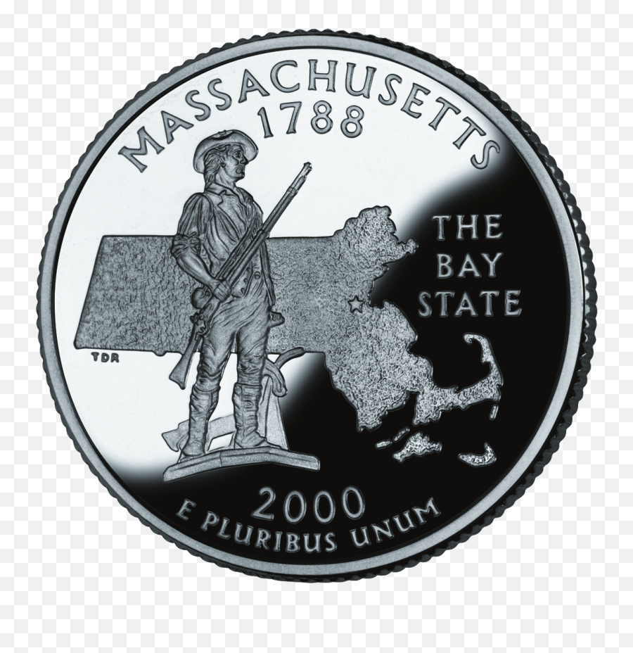 Massachusetts State Quarter Png Image - Massachusetts State Quarter,Quarter Png
