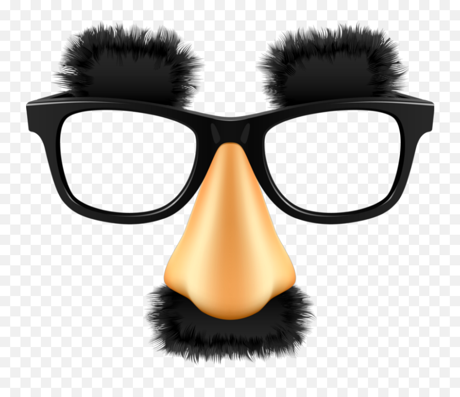 Download Mustache Glasses Nose Mask Funny - Groucho Marx Mustache Glasses Png,Hitler Mustache Png