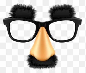 Download Mustache Glasses Nose Mask Funny - Groucho Marx Png