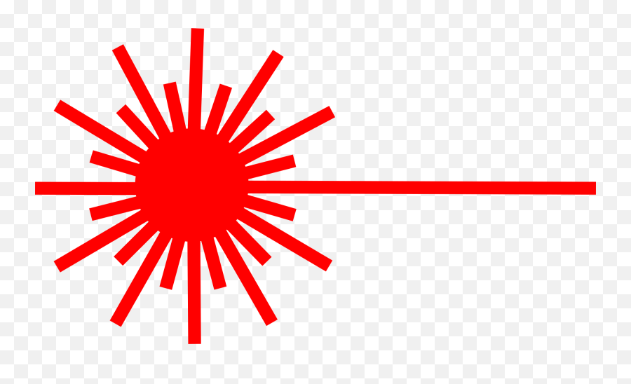 Red Laser Beam Clipart - Laser Symbol Svg Png,Laser Beam Png