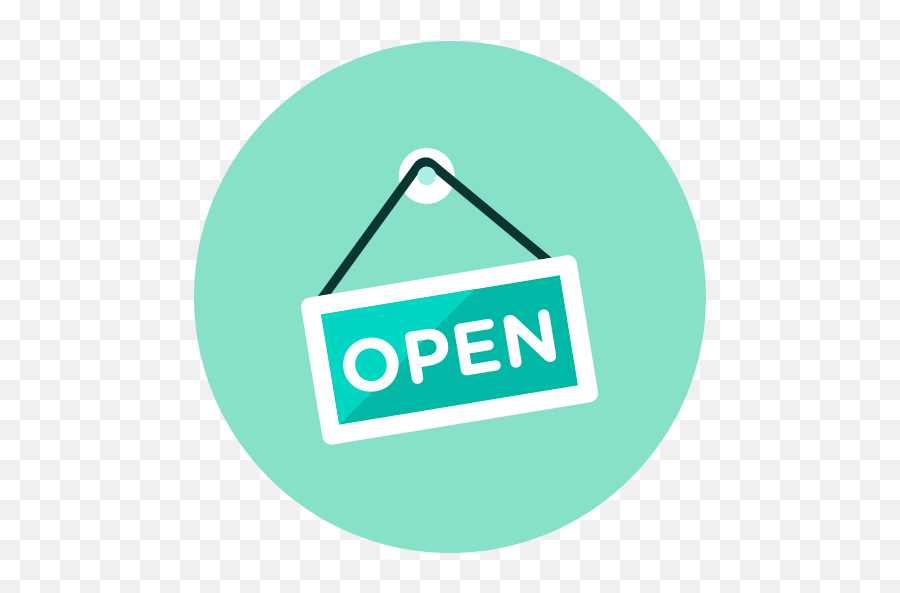 Open Sign Market Store Free Icon Of - Sign Png,Open Sign Png