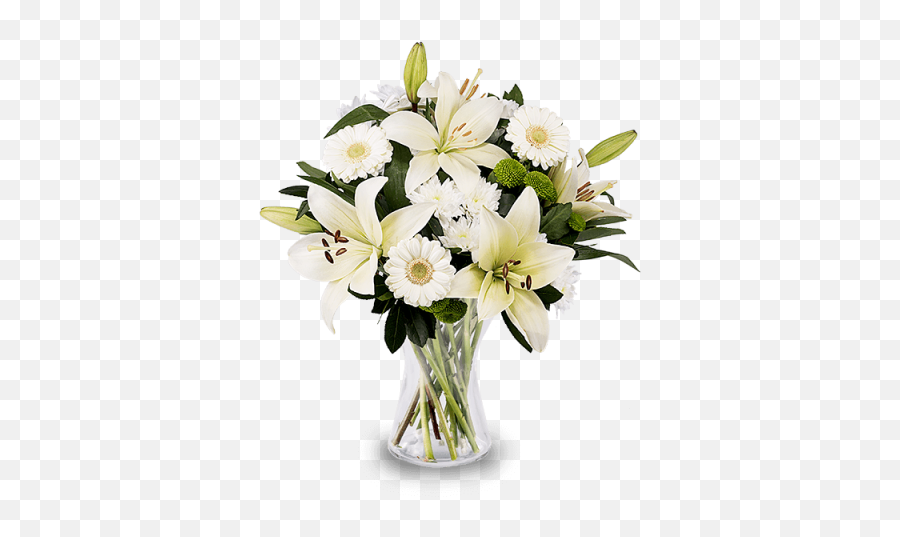 White Lilies And Gerberas - Flores A Domicilio Baratas Png,White Lily Png