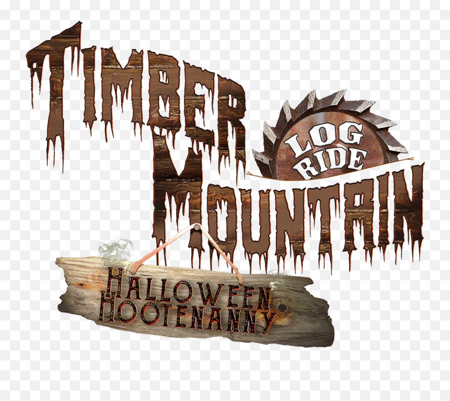 Knotts Berry Farm Timber Mountain Log Ride Halloween Png Logo