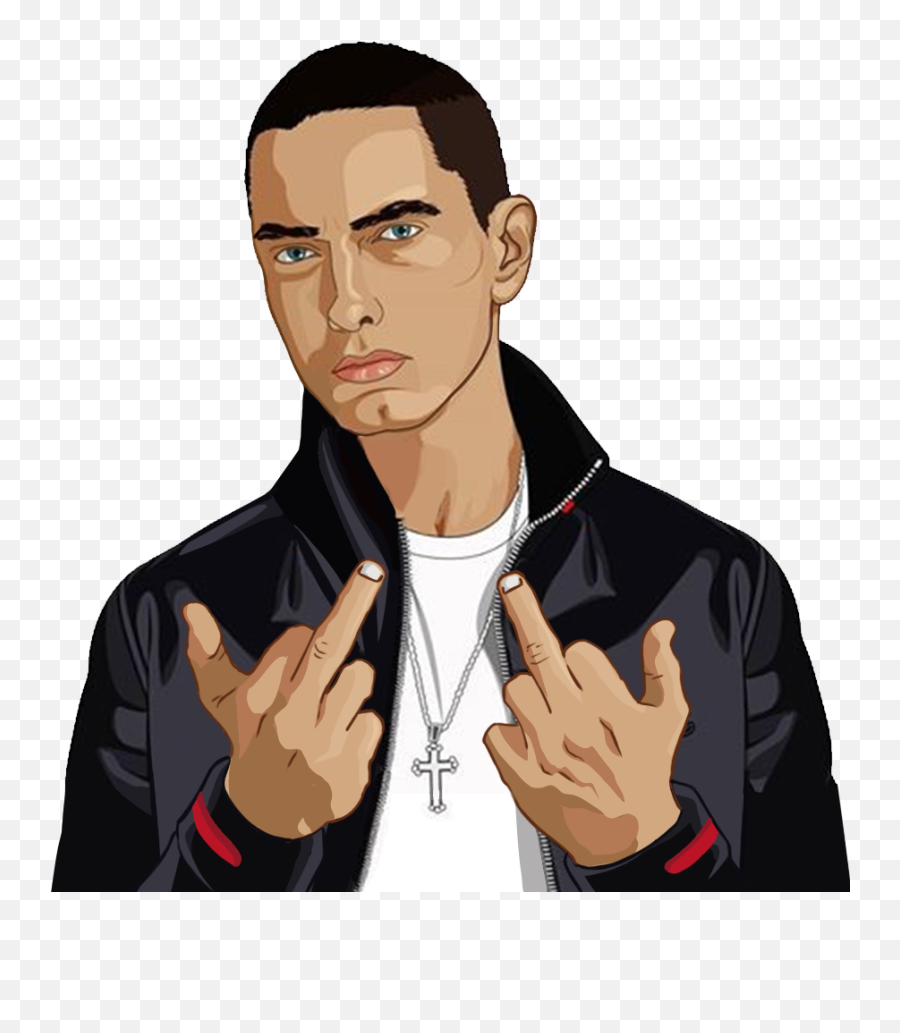 Download Eminem Pocket T - Eminem Middle Finger Full Size Eminem Middle Finger Poster Png,Finger Transparent