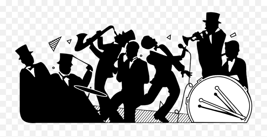 marching band silhouette clip art