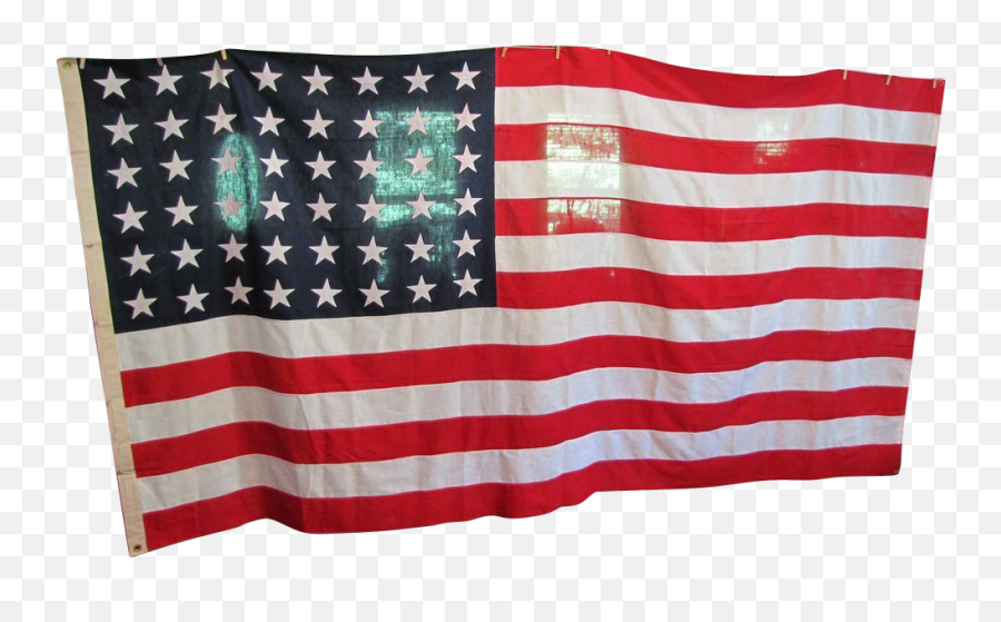 48 Star American Flag - Vintage Wheathered American Flag Png,American Flag Png
