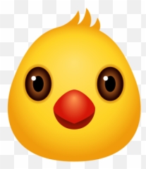 Front Facing Baby Chick Icon - Happy png