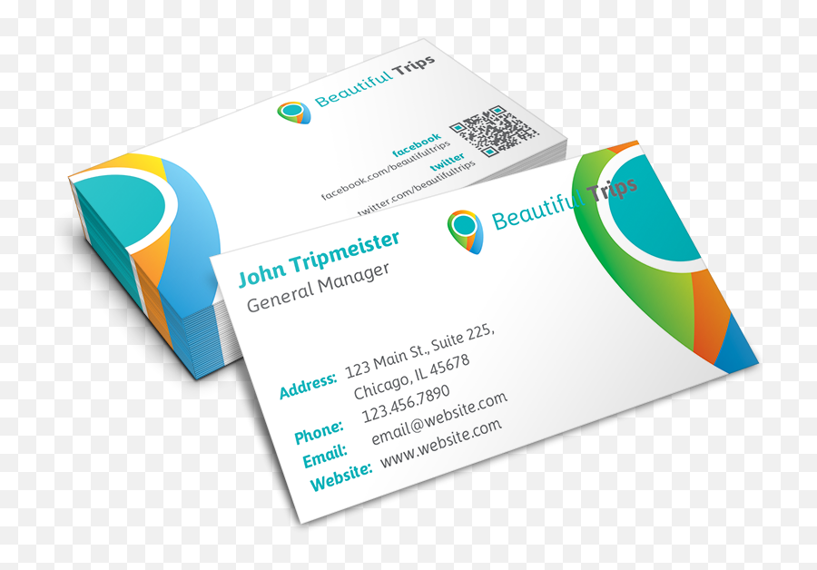 Business Cards - Graphic Design Png,Facebook Logo For Business Cards