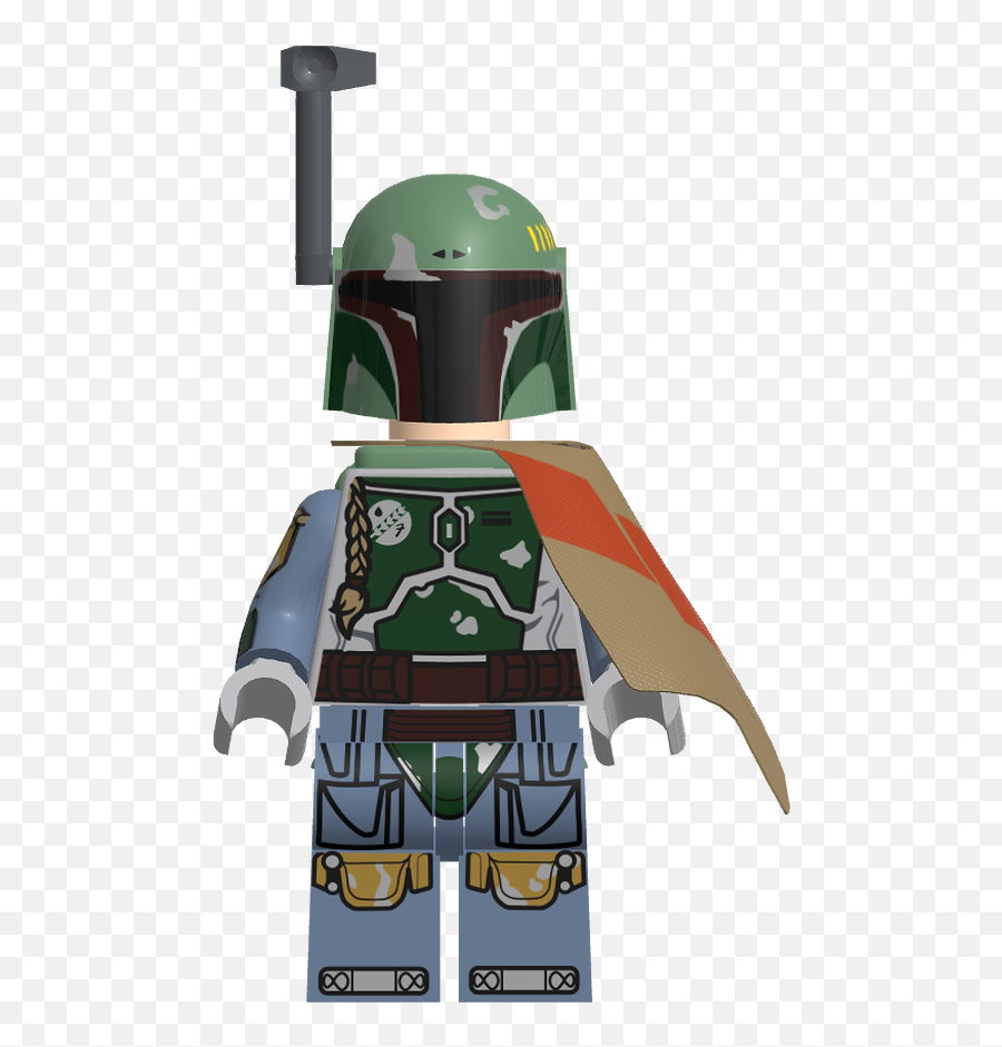 Mecabrickscom Lego Minifigure Sw0610 Boba Fett - Pauldron Boba Fett Png,Boba Fett Helmet Png