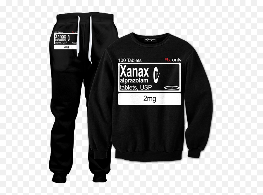 Xanax Tracksuit - Getonfleek Weed Tracksuit Png,Xanax Png