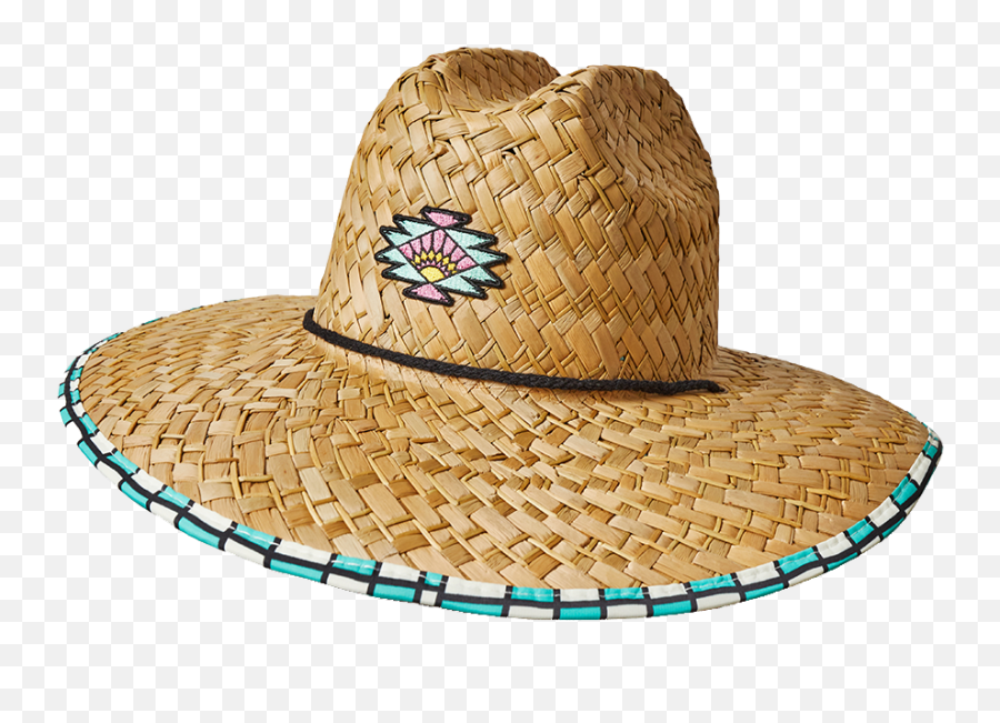 Checkered Straw Hat - Arizona Beverages Straw Hat Png,Straw Hat Transparent