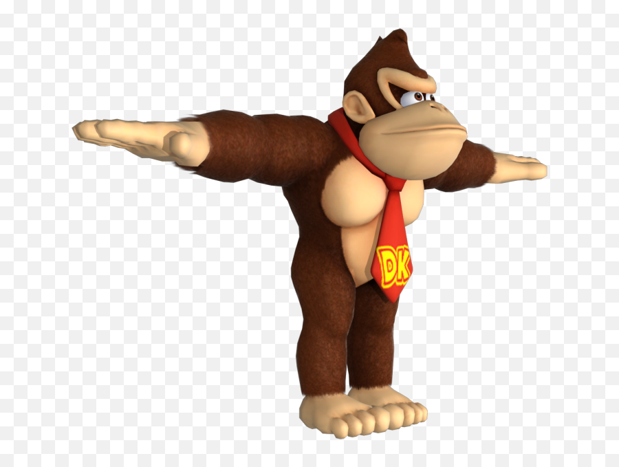 Wii U - Donkey Kong T Pose Transparent Png,Donkey Kong Transparent