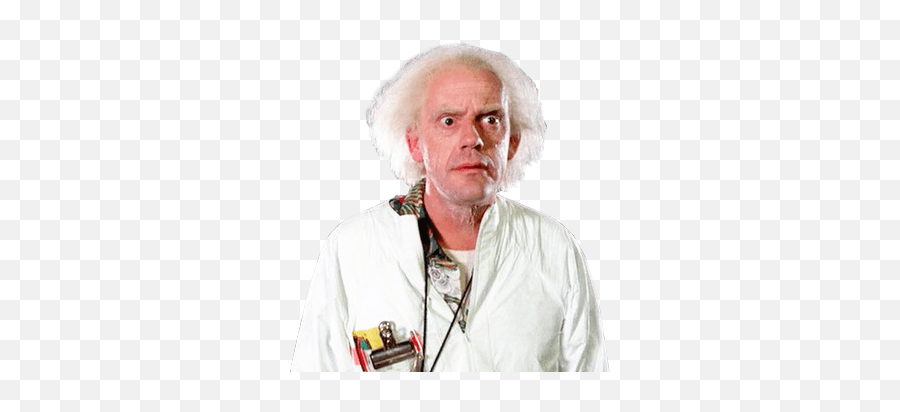 Dr - Doc Emmett Brown Png,Back To The Future Png