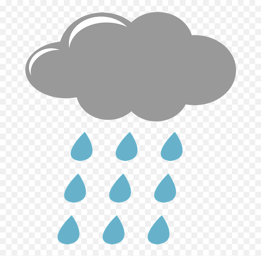 Clouds And Raindrops Clipart - Copyright Free Rain Png,Raindrop Transparent