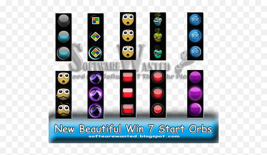 Start Orbs Collection For Windows 7 - Classic Menu Start Orb Png,Windows Start Button Png