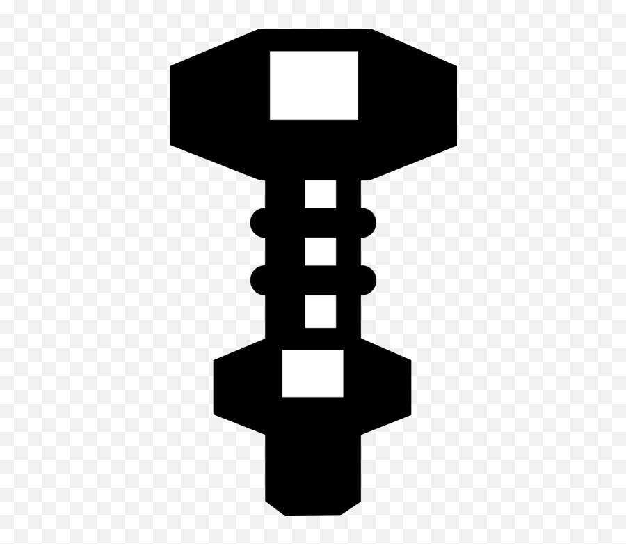 Nut And Screw Bolt Fastener - Vector Image Vertical Png,Screw Icon