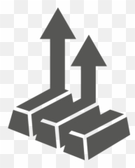 Bars Growing Arrow Icon - Transparent PNG u0026 SVG vector file Vertical