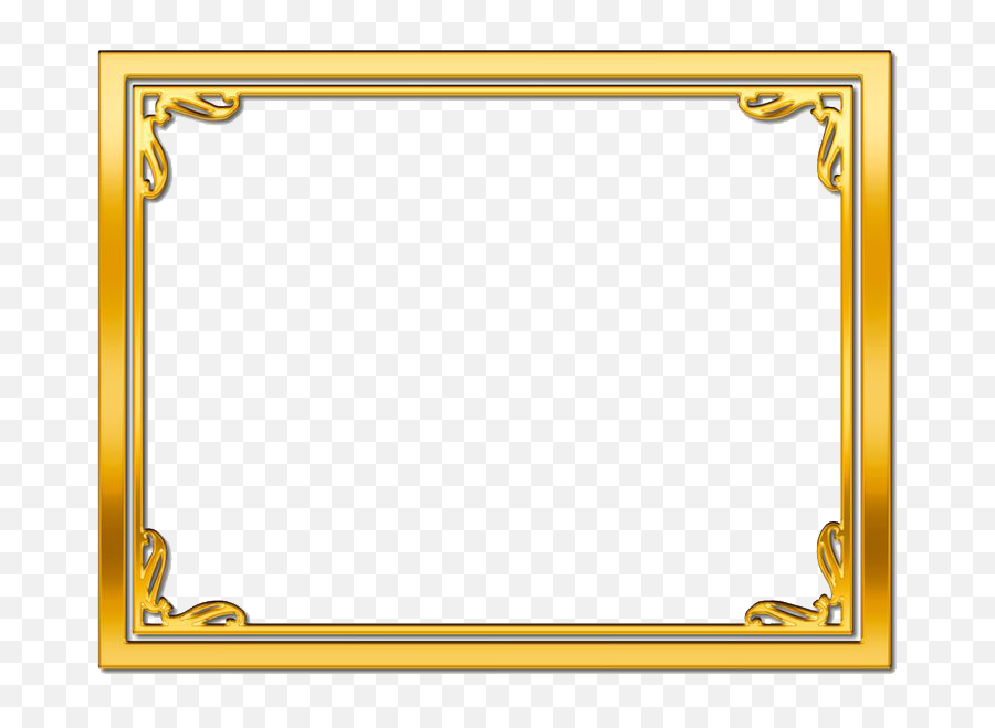 Golden Frame Transparent Image - Certificate Border Design Hd Png,Frame Transparent