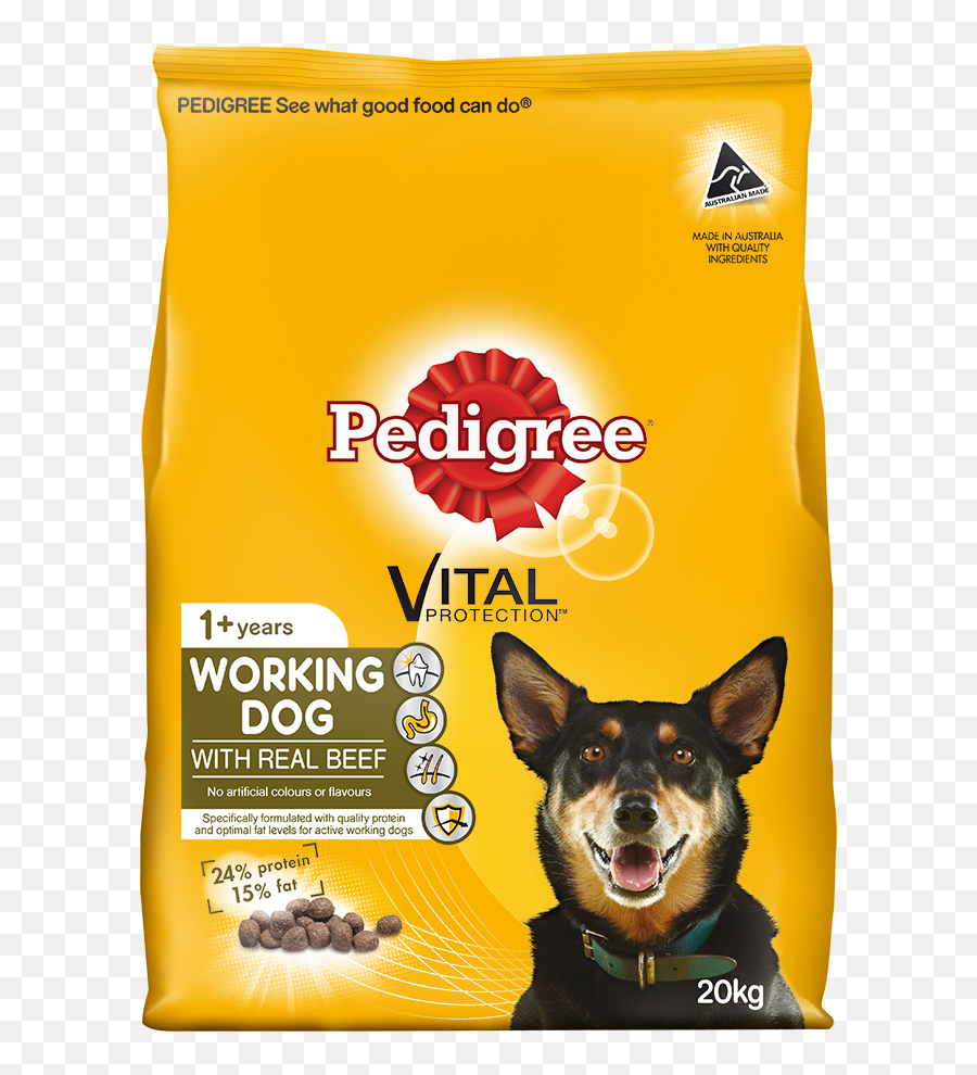 Pedigree Beef Working Dog Food 20kg - Pedigree Dog Food Png,Dog Food Png