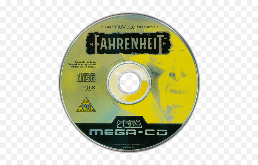 Sega Cd Png - Fahrenheit Sega Cd Disc,Sega Cd Icon