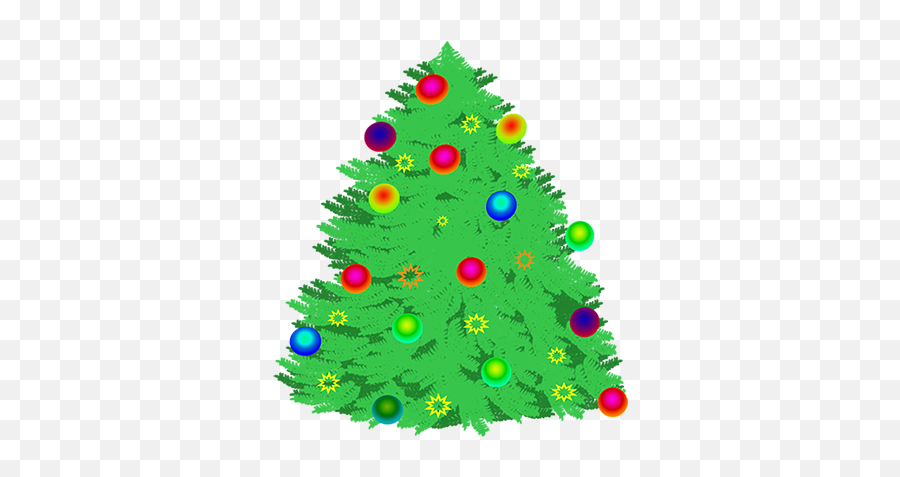 Christmas Tree Clip Art - Light Up Christmas Tree Clipart Png,Snowy Trees Png