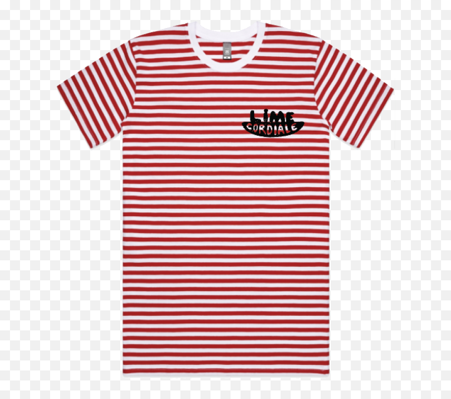 Red Stripe As Colour Tee Lime Cordiale Png