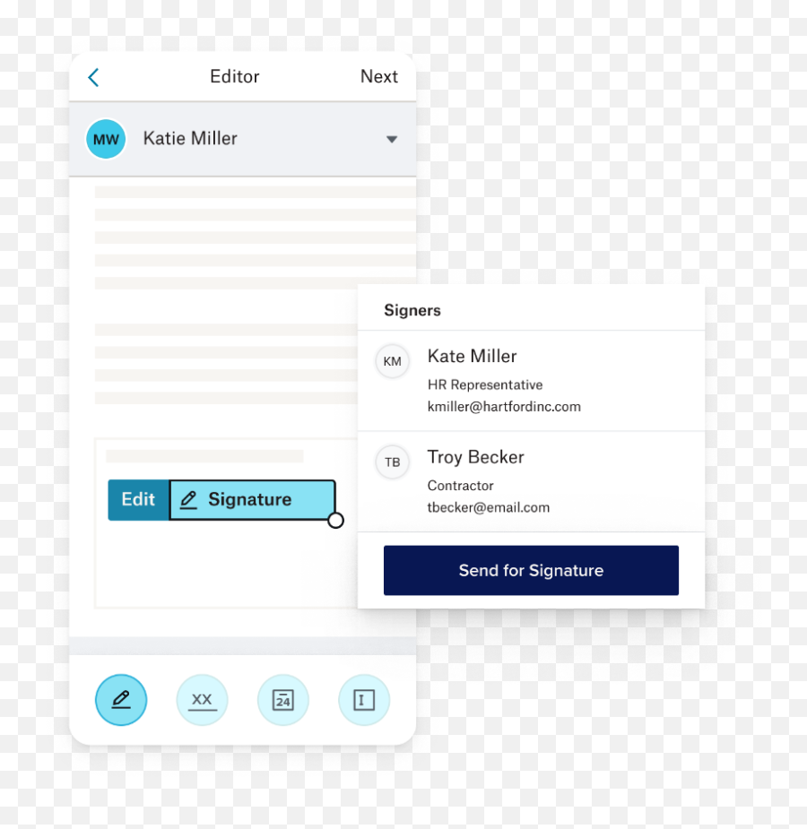 Document Signing App Esignature Hellosign - Hello Sign Mobile App Png,Phone Icon Missing