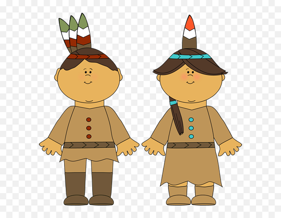 Clipart Child Transparent Background Picture 443954 - Cartoon Pilgrim And Indian Png,Child Transparent Background