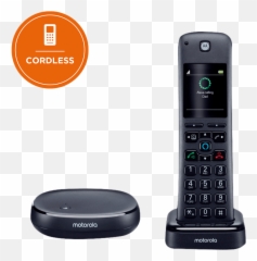 Motorola Axh01 Wireless Home Telephone With Alexa Built - in Motorola Axh01 png