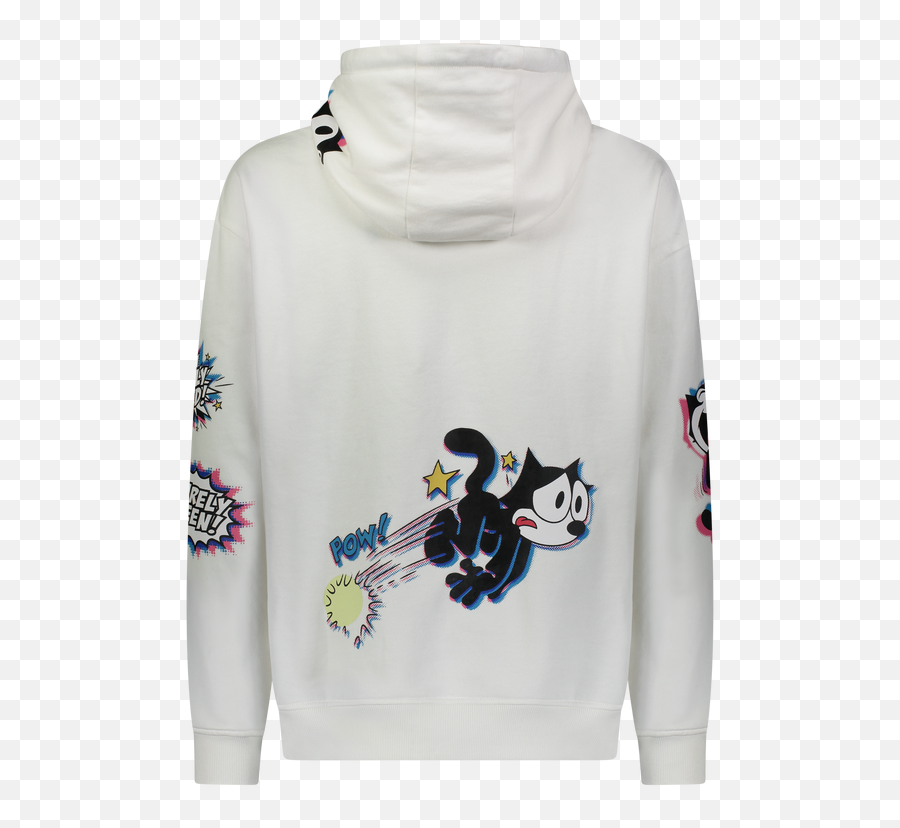 Blurry Felix Hoodie Off White U2013 Mostly Heard Rarely Seen - Long Sleeve Png,Icon Kitty Jacket