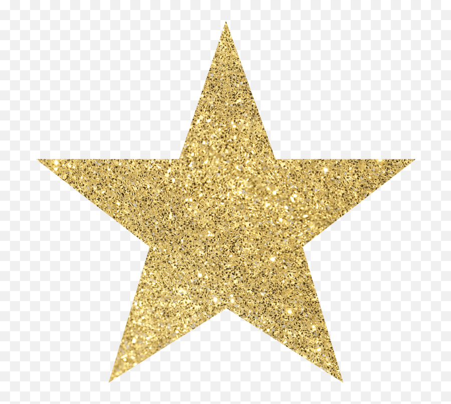 Large Gold Christmas Star Clipart - Sparkle Gold Star Png,Gold Glitter Star Png