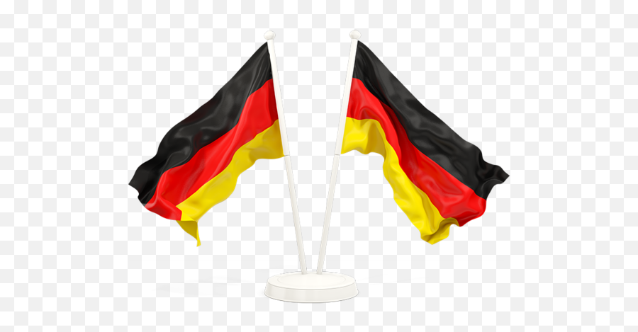 Two Waving Flags - French Guiana Flag Png Waving,Germany Png