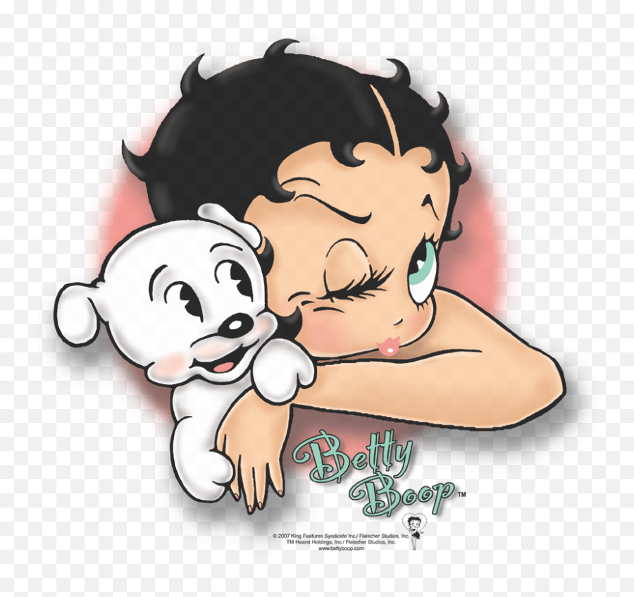 Betty Boop Wink Menu0027s Regular Fit T - Shirt Betty Boop And Her Dog Drawings Png,Betty Boop Png