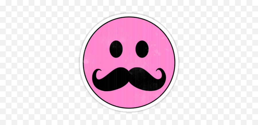 Smiley Face With Mustache - Transparent Moustache Smiley Face Png,Hitler Mustache Transparent